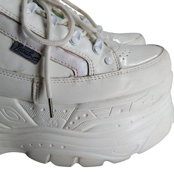 Yosuke Sanmaru 3.0 Platform Shoes Sneakers Size 40 US 9 25 cm Harajuku White - Picture 3 of 15
